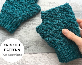 Cosy Vibes Fingerless Gloves Crochet Pattern: Suzette Stitch Mitts (PDF Download)