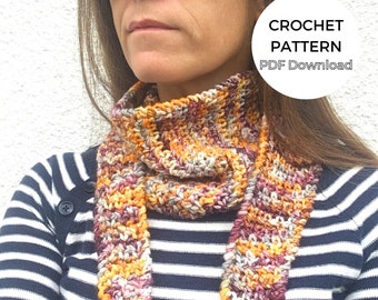 One Skein Mini Shawl Crochet Pattern, Triangle Scarf Pattern, Triangular Shawlette Crochet Pattern, PDF Download Photo Tutorial, US & UK