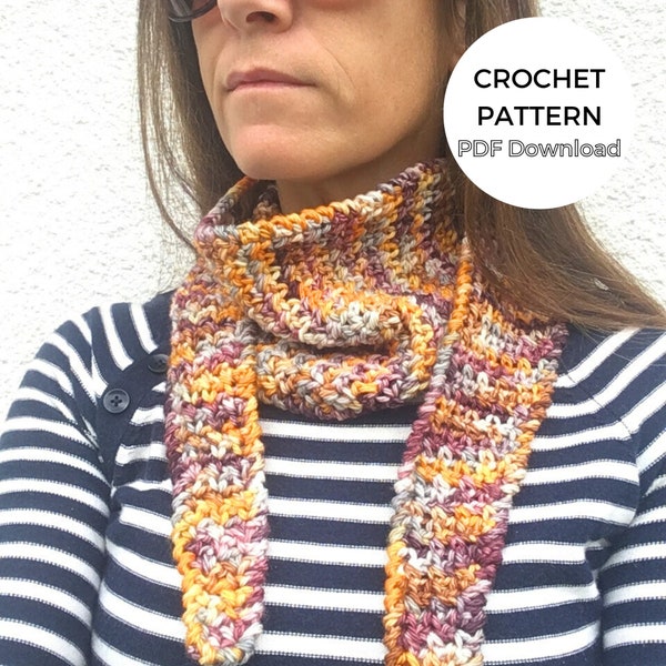 One Skein Mini Shawl Crochet Pattern, Triangle Scarf Pattern, Triangular Shawlette Crochet Pattern, PDF Download Photo Tutorial, US & UK