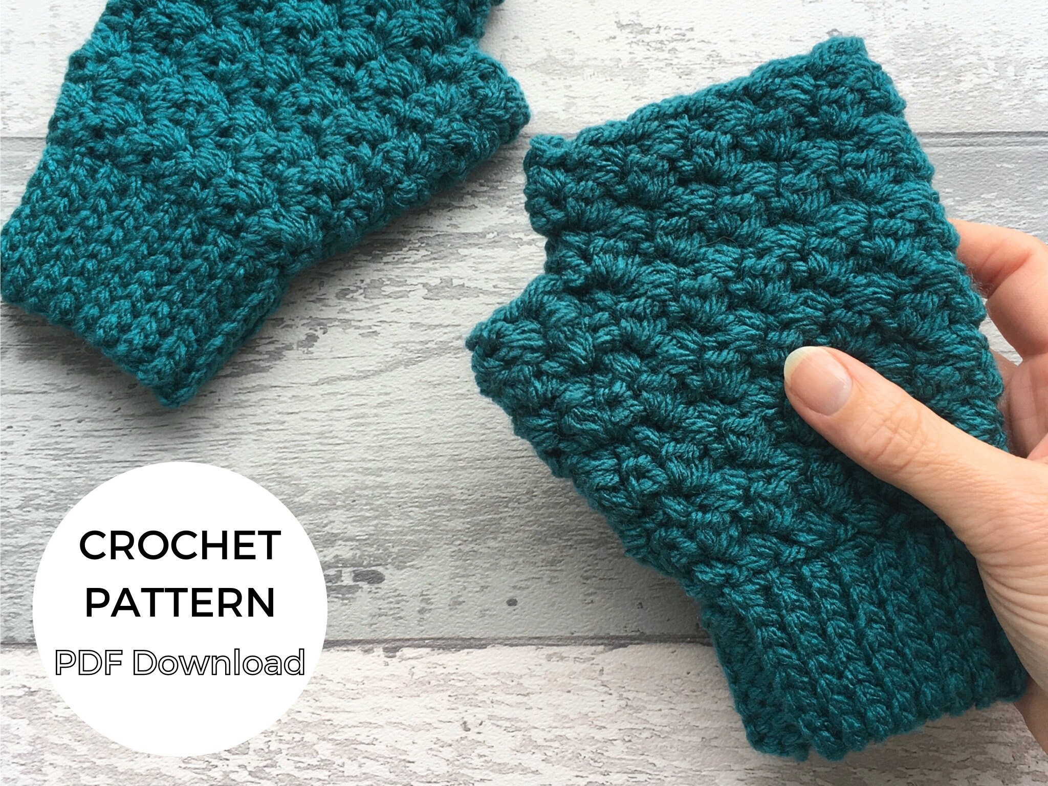 Cosy Vibes Fingerless Gloves Crochet Pattern, Suzette Stitch Mitts