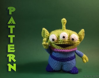 Toy Story Alien Pattern - Green Alien Plushie