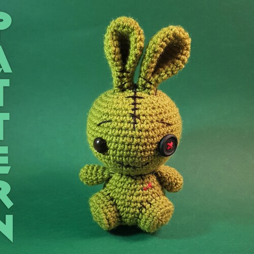 Halloween Zombie Bunny Rabbit Crochet Pattern Cute & Etsy
