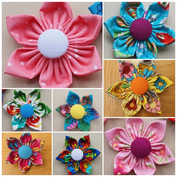 Summer fun dog flowers/ hippie pet flowers/ summer dog collar accessory