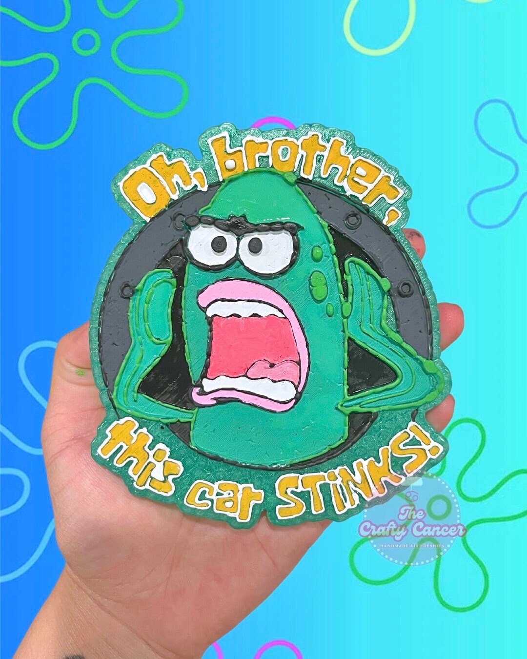 Oh Brother Air Freshener Spongebob Freshie, Air Freshie, Car Freshie