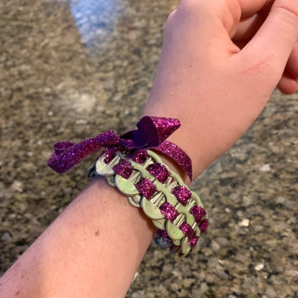 Witches Brew Glow in the Dark Recyled Pop Tab Bracelet