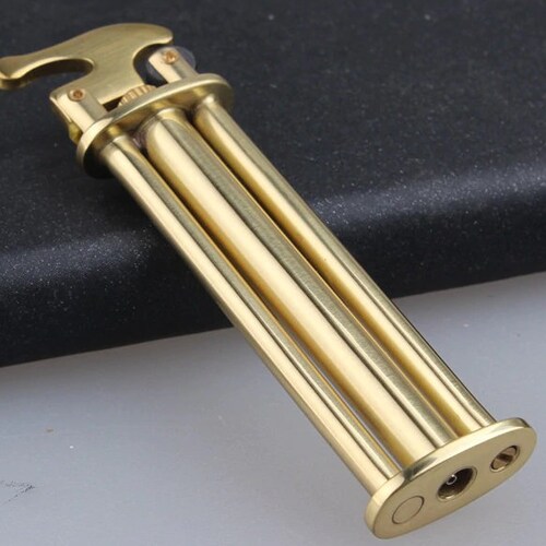 Brass Butane Lighter Highend Flint Lighters Old Style Gift Etsy