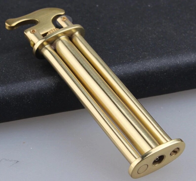 Brass Butane Lighter Highend Flint Lighters Old Style Gift Etsy