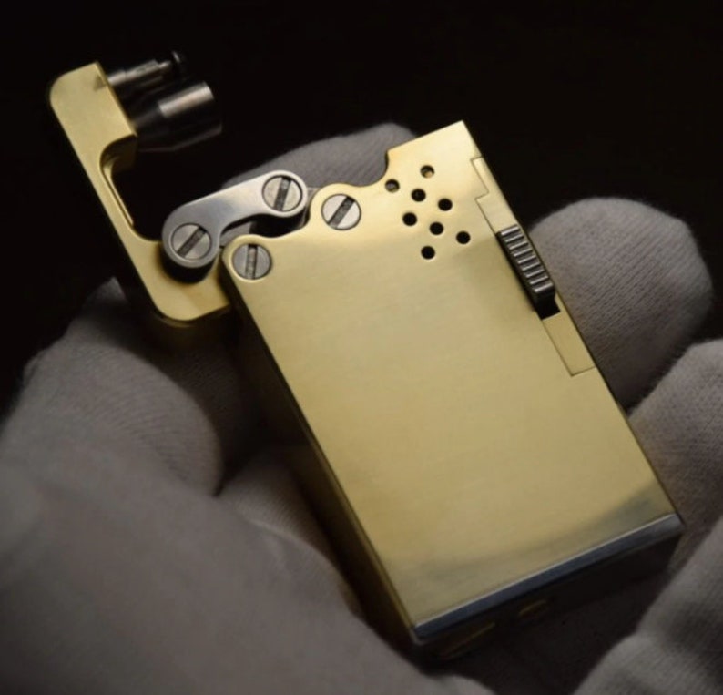 Automatic Brass Handmade Vintage Lighter Etsy