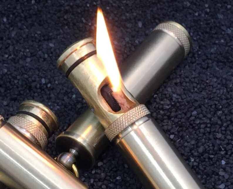 Vintage waterproof Kerosene Lighter Brass Handmade Etsy