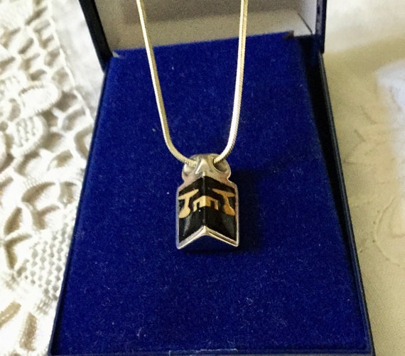 Pendentif Collier Bakélite Inclusion Années 1960 - Style Moderniste - Bijou D'artiste