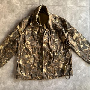 Chaqueta militar vintage del ejército ucraniano Dubok Camo Field Coat Military TTSKO Talla L 50/3