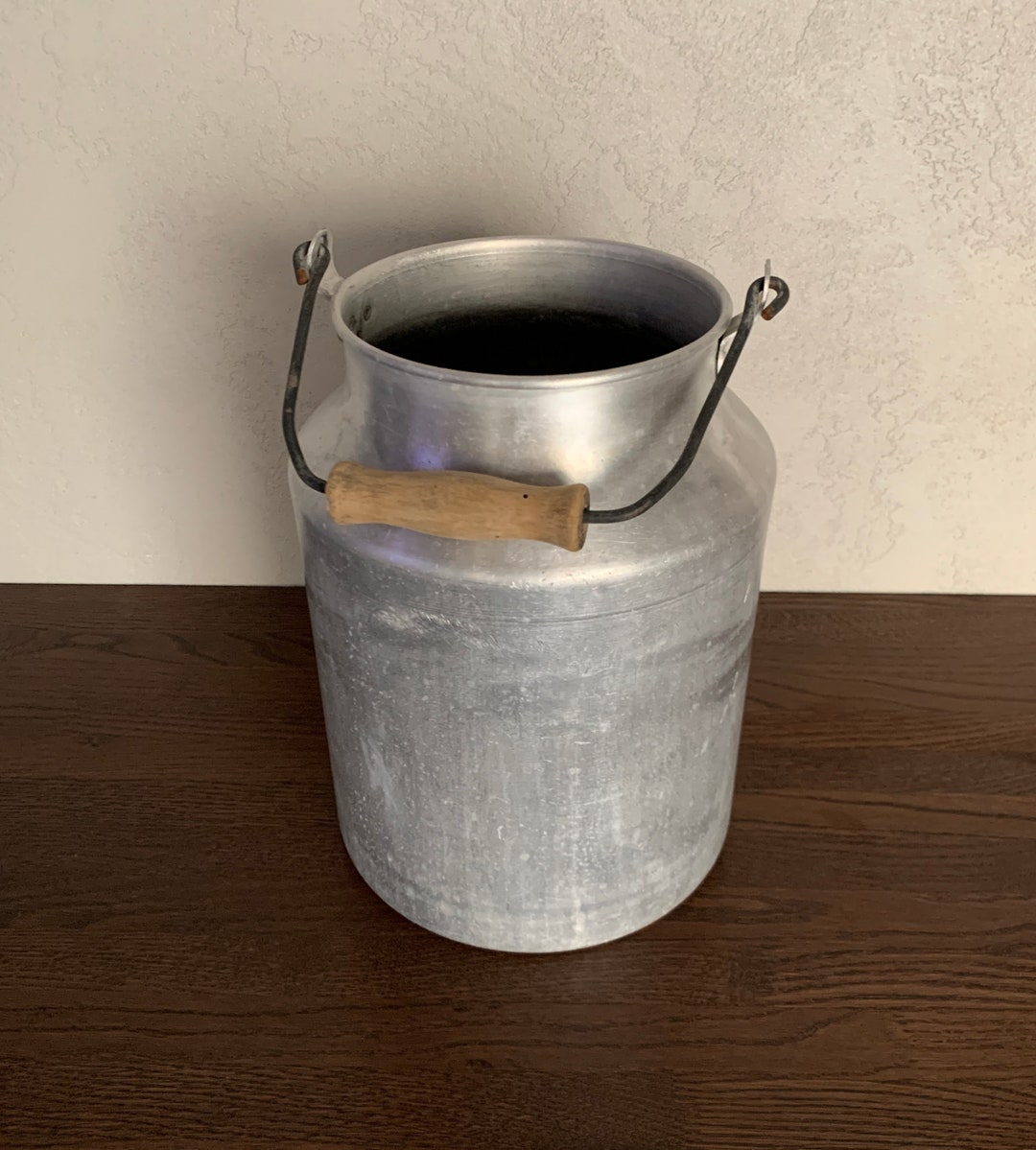 Antique Big Can, Soviet Milk Jug, Aluminum Milk Pail, Artistic Decor
