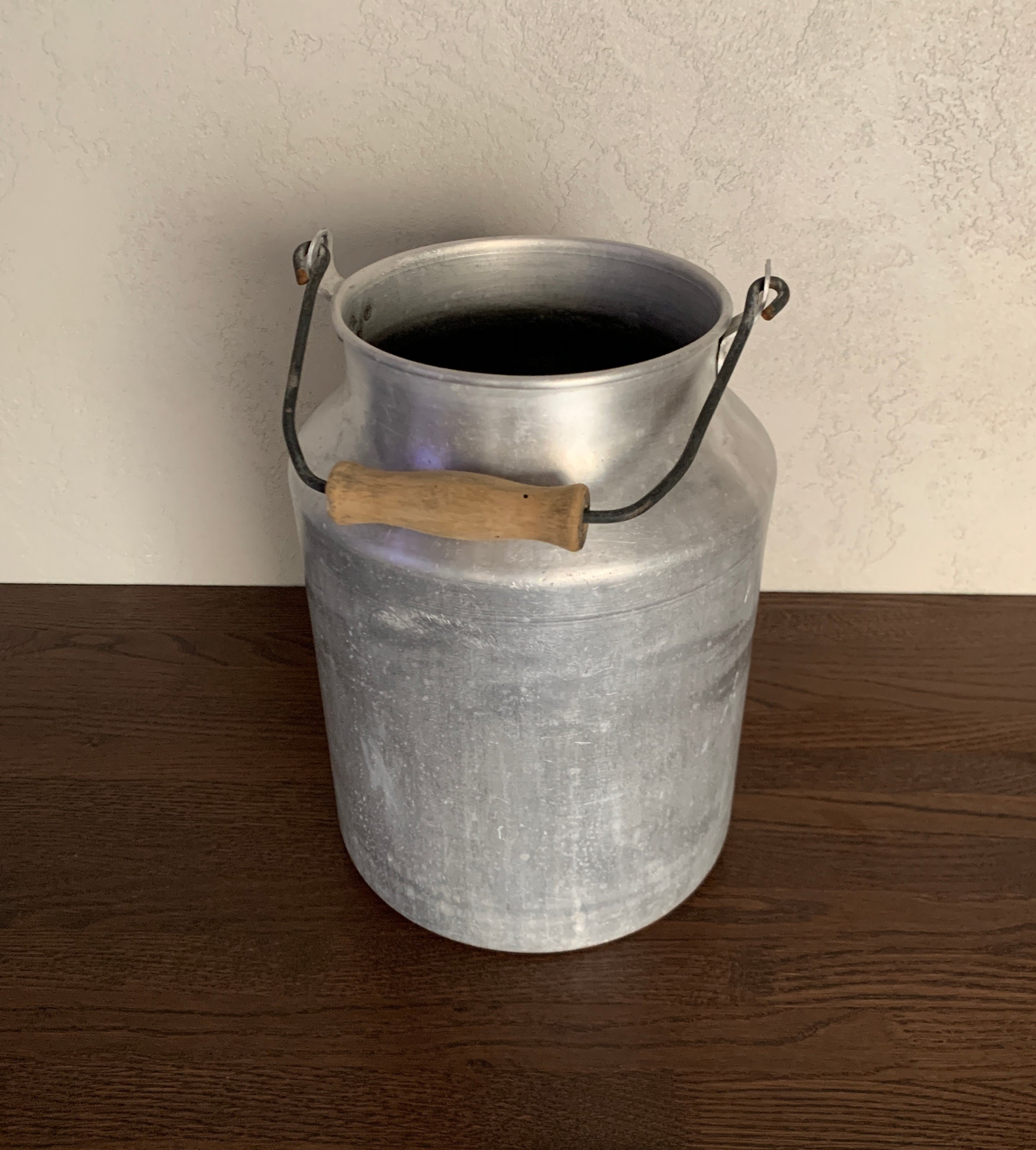 Antique Big Can, Soviet Milk Jug, Aluminum Milk Pail, Artistic Decor