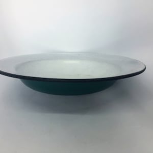 Rustic vintage enamel bowl enamel plate Metal bowl Enamel dish Rustic decor Enamelware, Enamel Mixing Bowl
