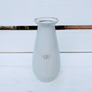 Vintage kleine Portselian Vase alte Flasche russische Blumenglas Keramikvase