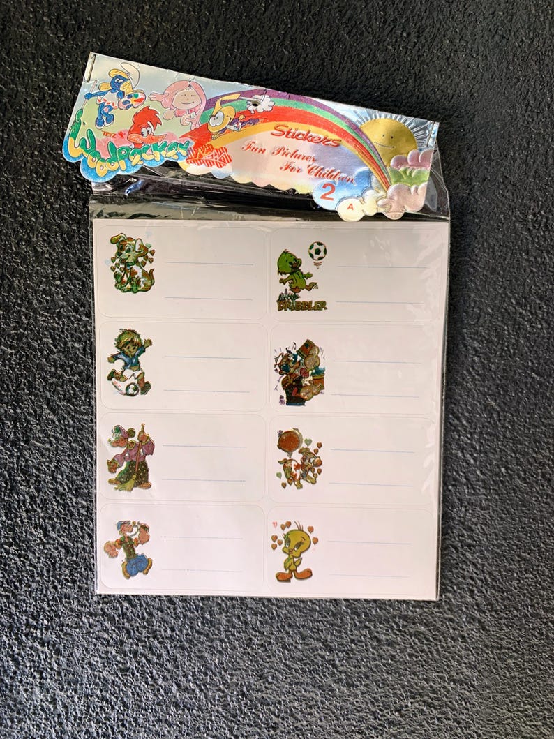 Vintage 1990s Cartoon Sticker Set – 3 Sheets – Kawaii Retro Stickers - Etsy