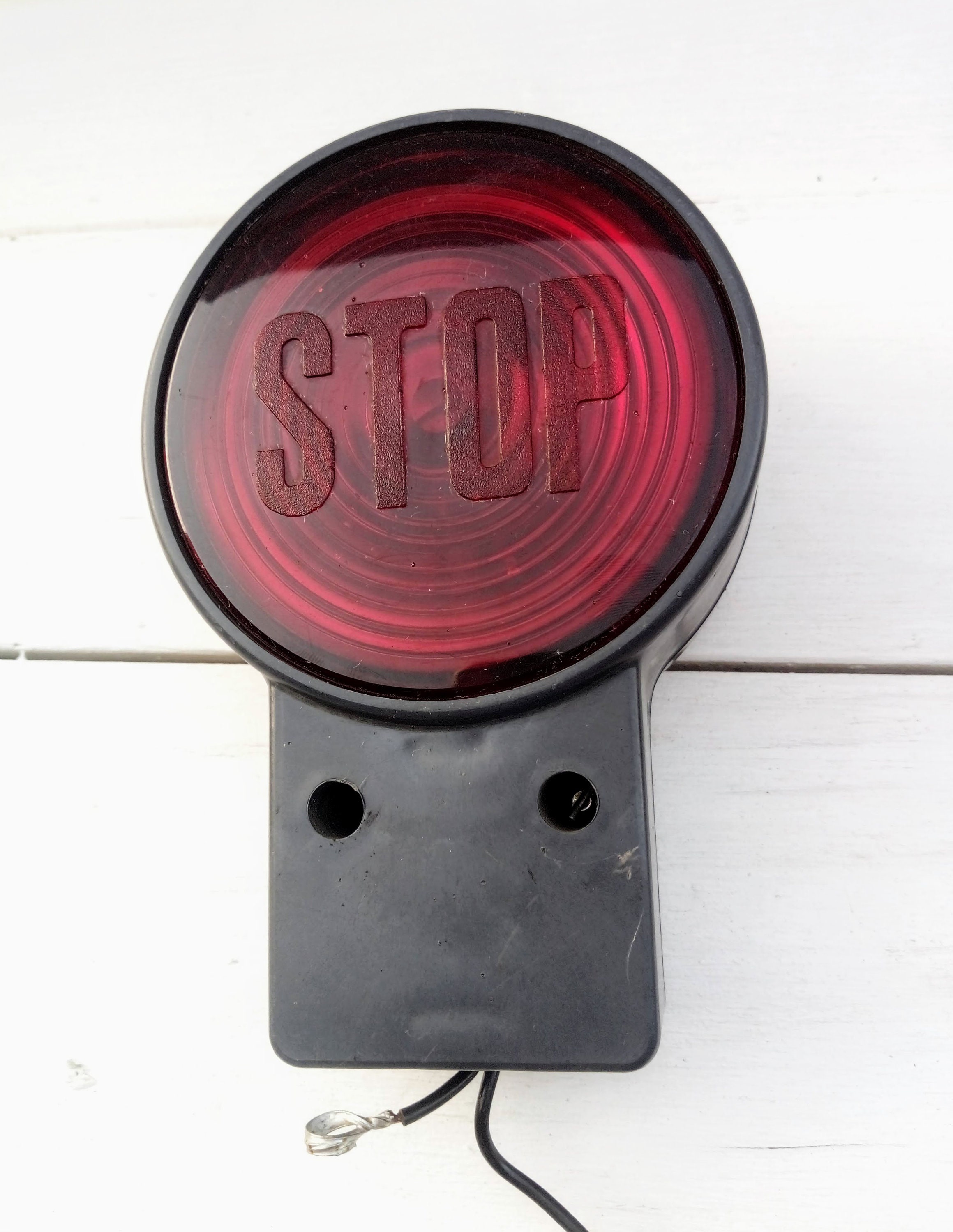 Vintage Stop Signal Stop Lamp Car Soviet Red Glass Stop Light Etsy UK