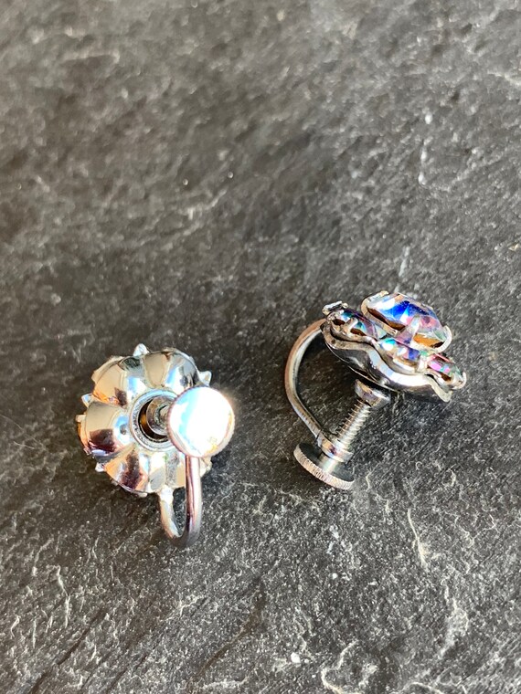 Rainbow rhinestone cheap earrings