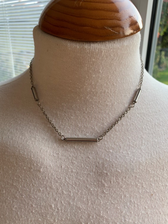 Corocraft silver choker, necklace - image 3