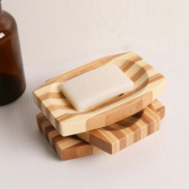 Ecofriendly Bamboo Soap Dish Etsy