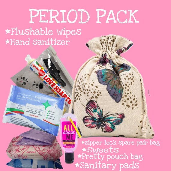 Period pack for girls travel kit gift bag Etsy