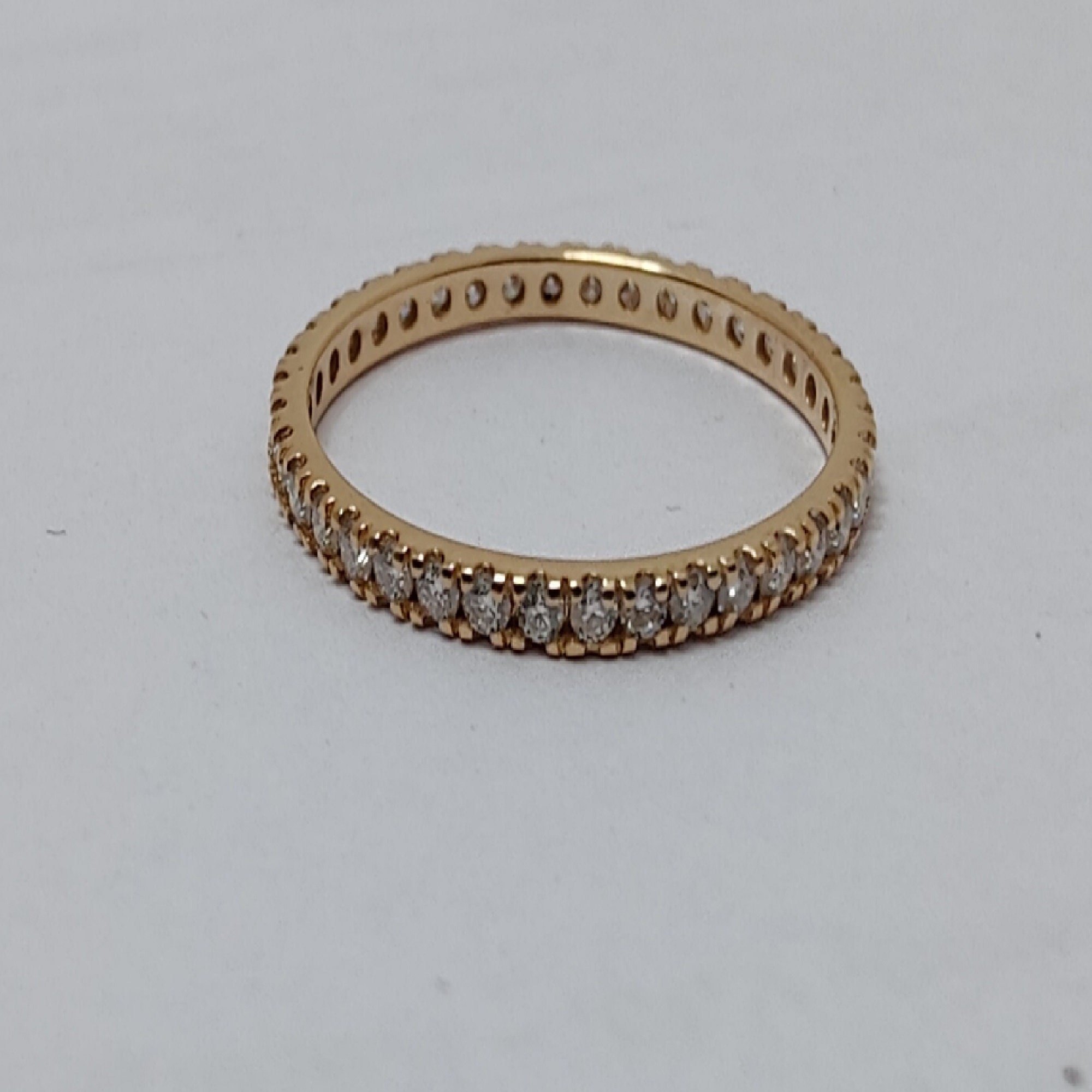 Thin Eternity Band Eternity Ring Wedding Dainty Ring Etsy