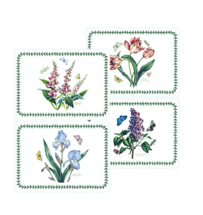 Botanic Garden New Placemats And Coaster Sets Etsy