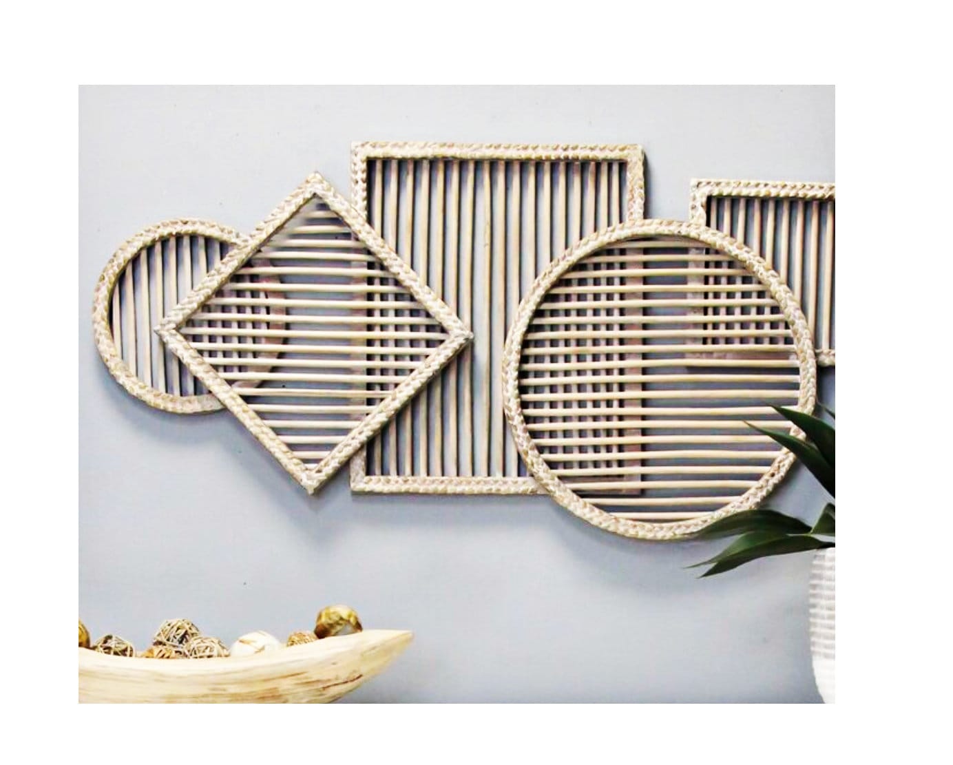 Rattan Large Handmade Wall Art Décor Etsy