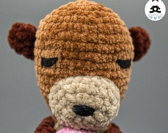 Velvet soft toy - Rompiche, the sleeping otter