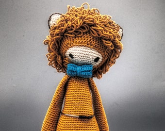Cotton thread doll - Loni, the lion