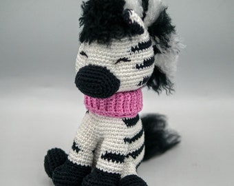 Cotton thread doll - Zorro the little Zebra