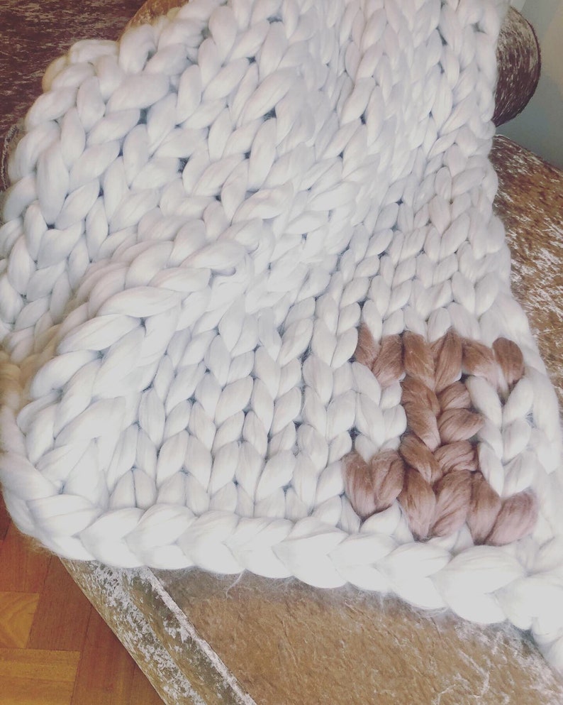 100 British Made Chunky Arm Knit Blanket. Perfect Gift. Gift Etsy UK