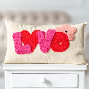 Personalized Pillowcase,Embroidered Name Pillow,Nursery Decor,Custom Gift,Newborn Gift,Hand Embroidery Punch Needle Pillow