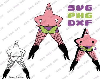 Patrick Star Svg Etsy