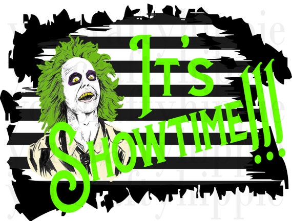Beetlejuice Showtime Halloween PNG Print Download | Etsy