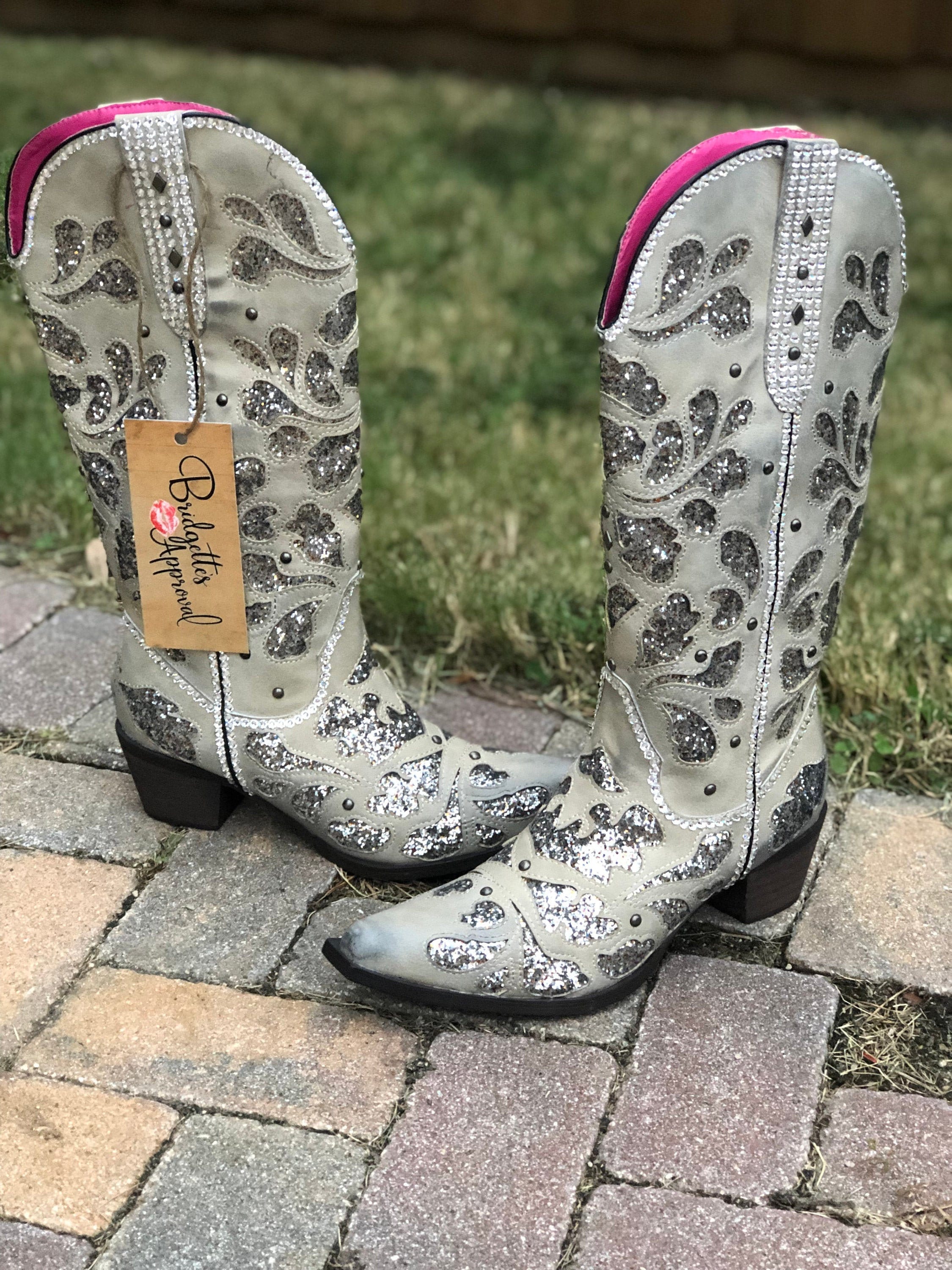 Glitter hotsell cowboy boots