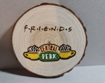 Friends themed cup coasterplaque
