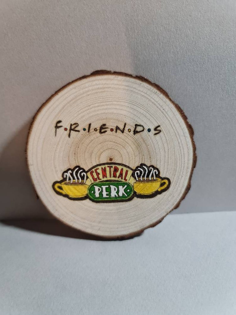 Friends themed cup coasterplaque