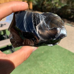 Black Rose Gold Obsidian Volcanic Glass