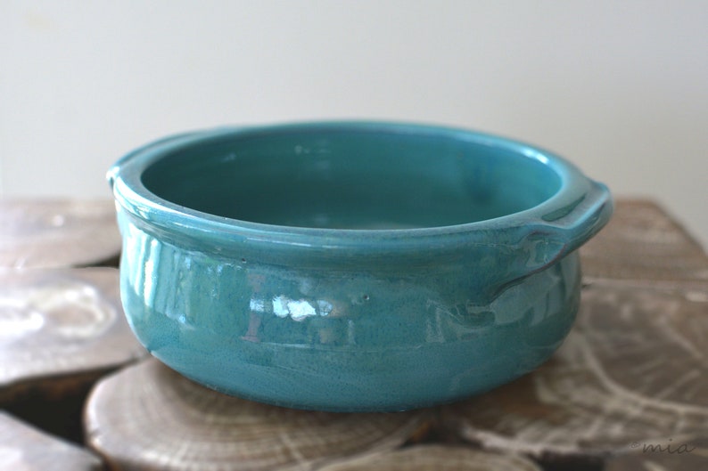 Oven Proof Handmade Ceramic Casserole Dishes. Set of 2 Casserole Dishes