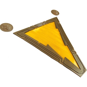 Gold and reflective Captain Chest Emblem For Cosplay