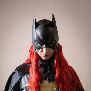 Girl Female vigilante cowl helmet cosplay costume Mask
