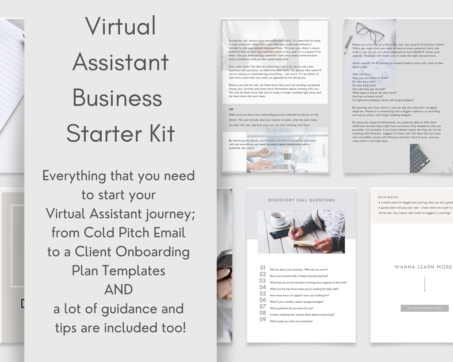 Virtual Assistant Email Address Examples Virtual Assistant Business Starter | VA Client Email Templates | VA ...