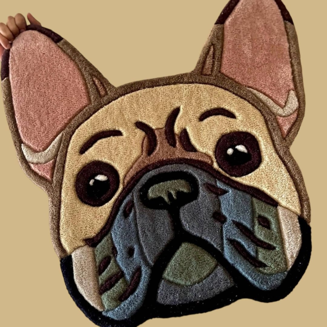 French Bulldog Rug Large. Animal Rug, Room Rug, French Bulldog Gift