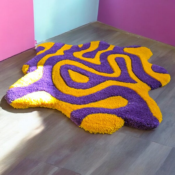 Living room carpet bathroom abstract colorful various colors bedside rug soft hallway mat personalized gift carpets handmade