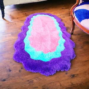 Retro carpet colorful carpet, Christmas gift, fluffy, non-slip carpet, stylish carpet for children&#39;s room. Hallway carpet