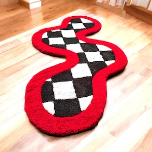 Red check carpet. Black and white living room carpet. Modern bathroom carpet. Check pattern carpet. Hallway runner carpet. Christmas gifts
