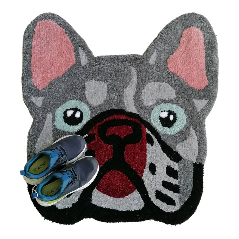 French Bulldog Rug Large. Animal Rug, Room Rug, French Bulldog Gift