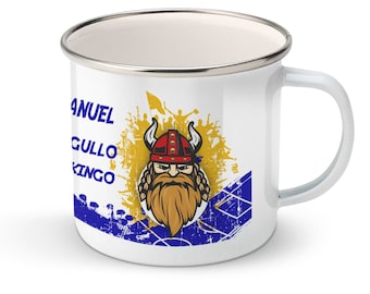 Taza del Madrid personalizada mit Namen, Taza de viaje für Fans von Madrid
