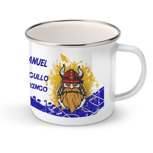 Taza del Madrid personalizada con nombre, taza de viaje para fanáticos del Madrid